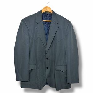 Circle S Western Blazer Mens 48R Gray Cowboy Sport Coat Dallas Texas